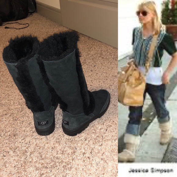 UGG Shoes - Sz 7 Sundance II Black Uggs
